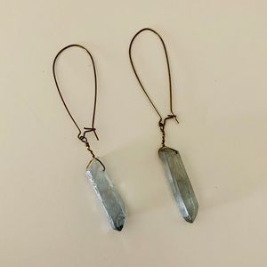 Vintage crystal drop earrings